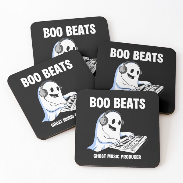 Item preview, boo beats - ghost music producer - funny halloween designed and sold by HarveySmith264.