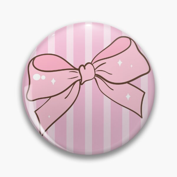 Item preview, Ilustración de lazo rosa coqueto a rayas designed and sold by jianina-alondra.