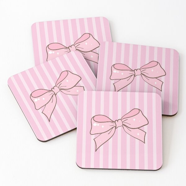 Item preview, Pink Coquette Bow Striped Illustration designed and sold by jianina-alondra.