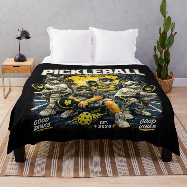 Item preview, Pickleball All Day – Vintage Cat Players designed and sold by StudioAyinla.