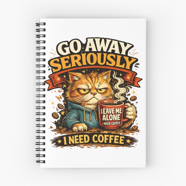 Item preview, Go Away Seriously I Need Coffee Funny Grumpy Cat  designed and sold by ZIGLWORKS.