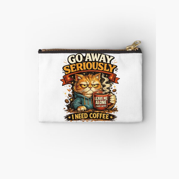 Item preview, Go Away Seriously I Need Coffee Funny Grumpy Cat  designed and sold by ZIGLWORKS.