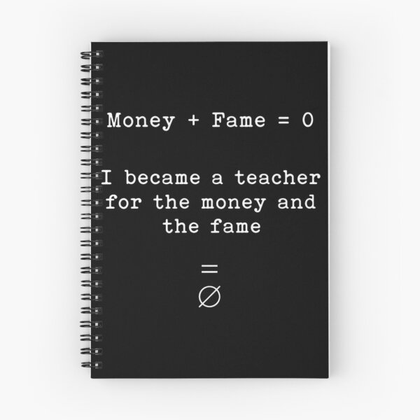 Item preview, I Became A Math Teacher For The Money And The Fame Funny Sarcastic Equation designed and sold by thoughtswear.