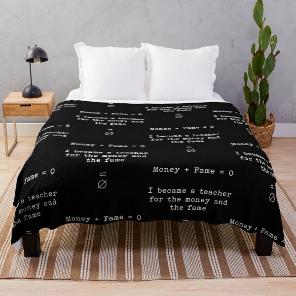 Item preview, I Became A Math Teacher For The Money And The Fame Funny Sarcastic Equation designed and sold by thoughtswear.