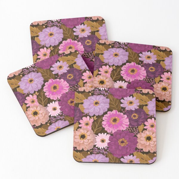 Item preview, Blooming Zinnia Floral  - Botanical Garden Pattern - Secret Santa Gifts designed and sold by RoyalStarsPatts.