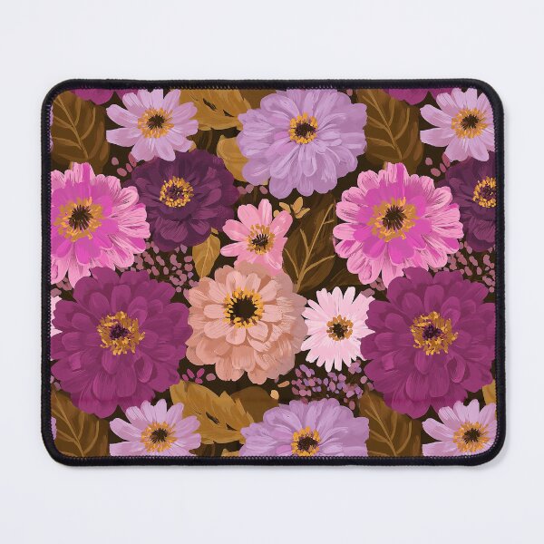 Item preview, Blooming Zinnia Floral - Botanical Garden Pattern - Secret Santa Gifts designed and sold by RoyalStarsPatts.
