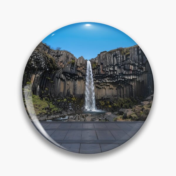 Item preview, Hanok Window to the World: Svartifoss Waterfall & Iceland Basalt Columns | Fine Art Print designed and sold by SOOstudio73.