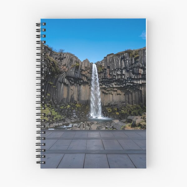 Item preview, Hanok Window to the World: Svartifoss Waterfall & Iceland Basalt Columns | Fine Art Print designed and sold by SOOstudio73.