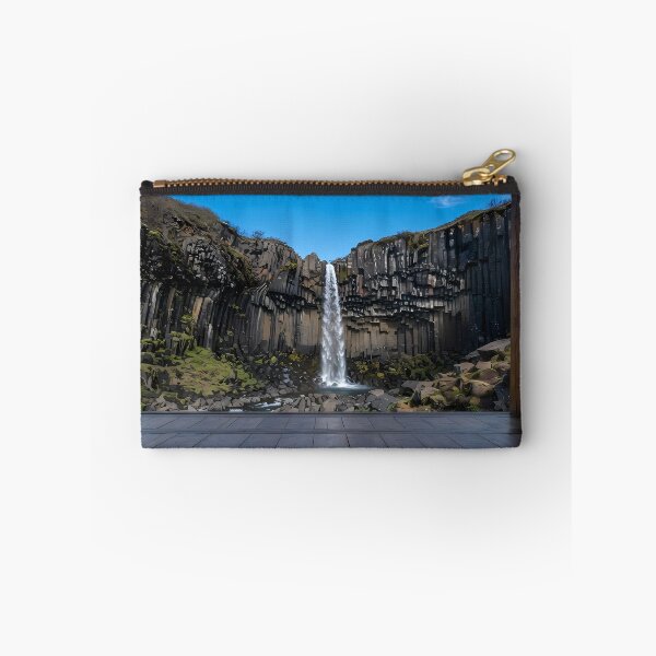 Item preview, Hanok Window to the World: Svartifoss Waterfall & Iceland Basalt Columns | Fine Art Print designed and sold by SOOstudio73.