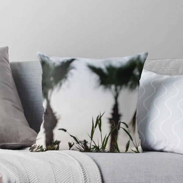 Item preview, Silhouetted Coastal Grasses With Blurred Palm Trees At Dusk Sky, Tropical Sunset Mood designed and sold by Nmallia.