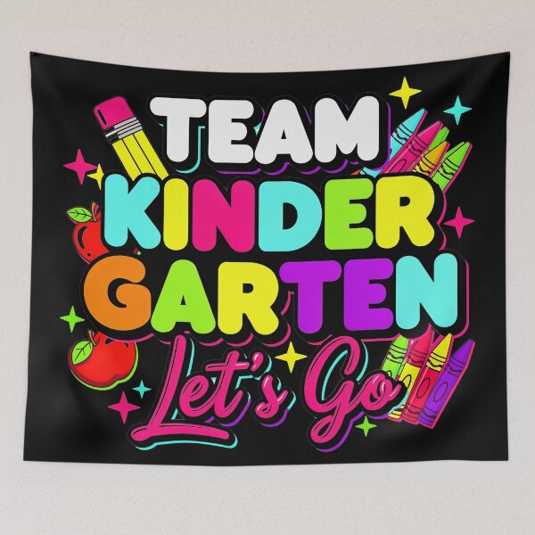 Item preview, Kindergarten Let's Go — Colorful Back To School Teacher designed and sold by Uglyandcute.