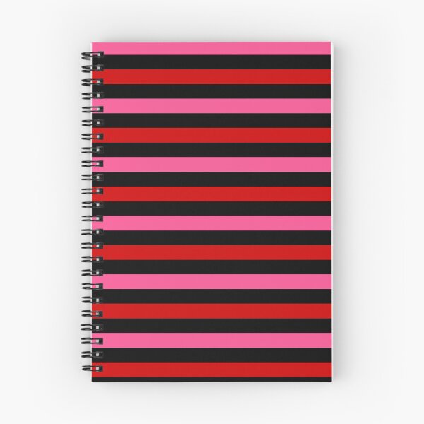 Item preview, Red And Pink Stripes Design Black  designed and sold by PatternTitan.