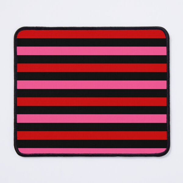 Item preview, Red And Pink Stripes Design Black designed and sold by PatternTitan.