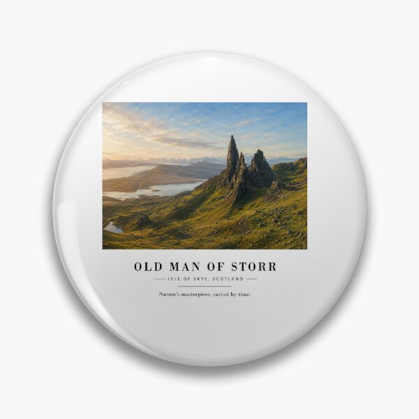 Item preview, Old Man of Storr Scotland Travel Art Print | Isle of Skye Landscape Poster designed and sold by Wandered North.