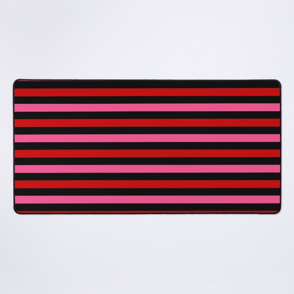 Item preview, Red And Pink Stripes Design Black designed and sold by PatternTitan.
