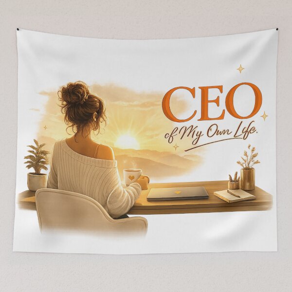 Item preview, CEO of my own life - Ambitious woman illustration designed and sold by ElleMind.