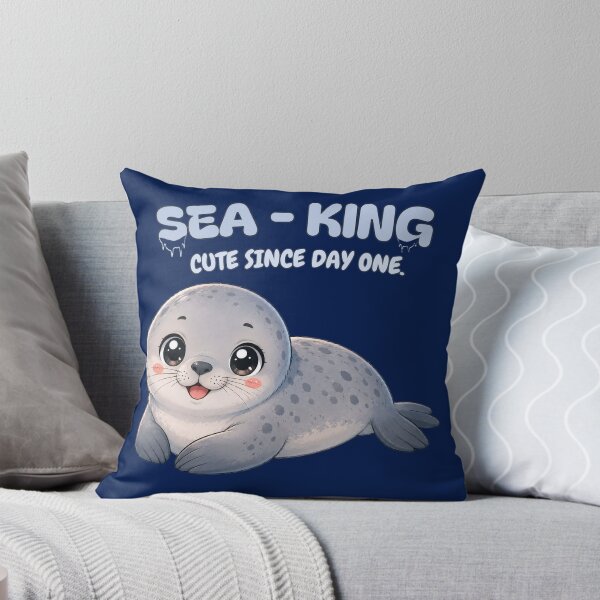 Item preview, Sea-King Cute Seal | Kawaii Baby Seal Ocean Lover | Cute Since Day One designed and sold by Madhav Creations Studio.
