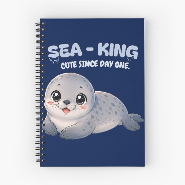Item preview, Sea-King Cute Seal | Kawaii Baby Seal Ocean Lover | Cute Since Day One designed and sold by Madhav Creations Studio.