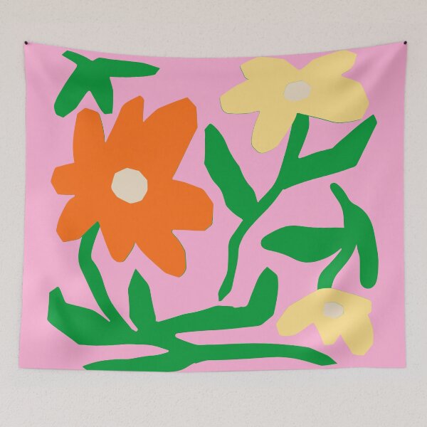 Item preview, Flower Market Retro Paper Cut Poster designed and sold by jianina-alondra.