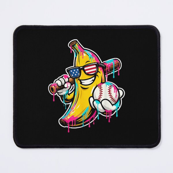 Item preview, Banana Baseball Player Funny Slugger Summer Sports designed and sold by Mind-Drift.