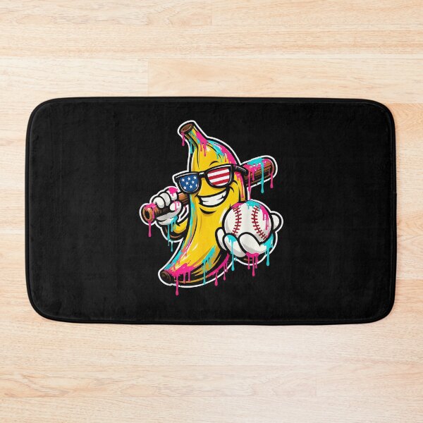 Item preview, Banana Baseball Player Funny Slugger Summer Sports designed and sold by Mind-Drift.