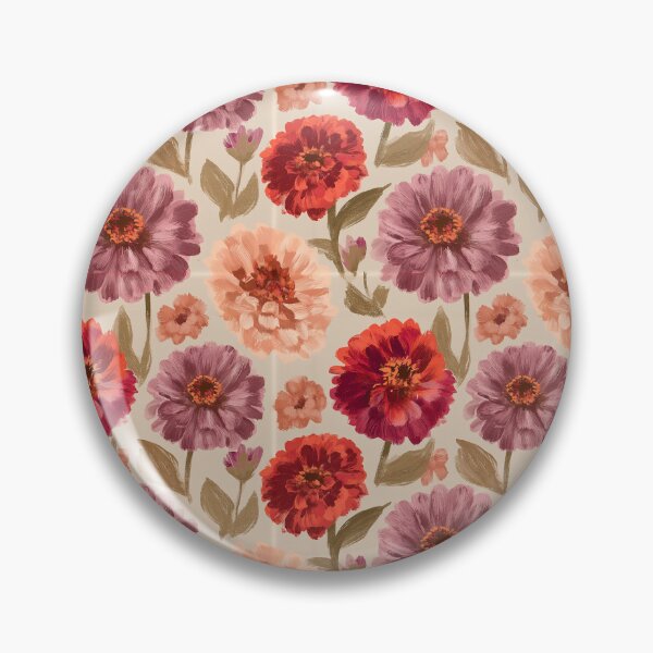 Item preview, Charming Zinnia Print - Flower Floral Pattern - Unique Gifts designed and sold by RoyalStarsPatts.