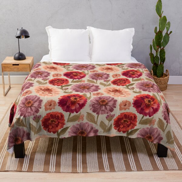 Item preview, Charming Zinnia Print - Flower Floral Pattern - Unique Gifts designed and sold by RoyalStarsPatts.