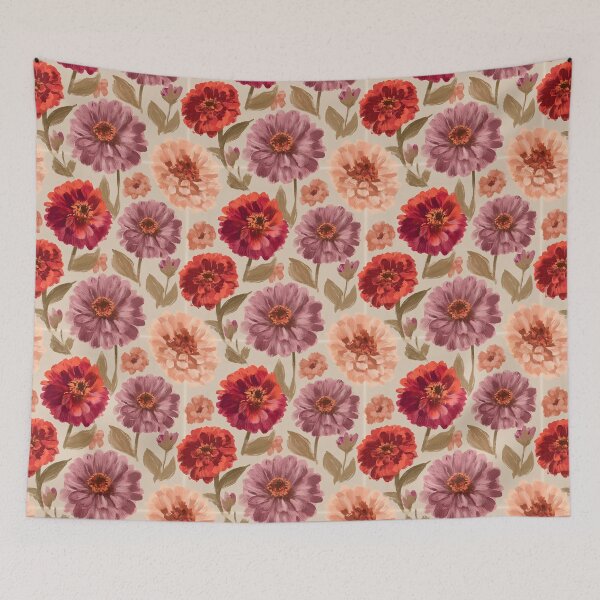 Item preview, Charming Zinnia Print - Flower Floral Pattern - Unique Gifts designed and sold by RoyalStarsPatts.