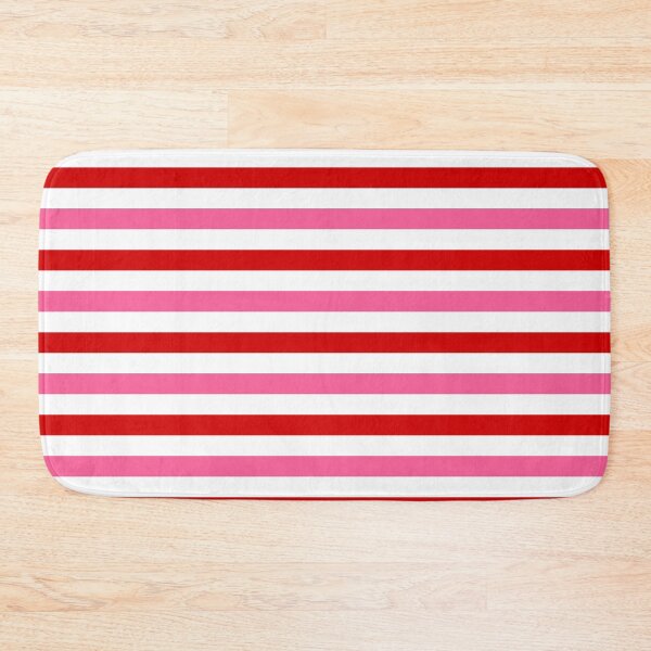 Item preview, Red And Pink Stripes Design White  designed and sold by PatternTitan.