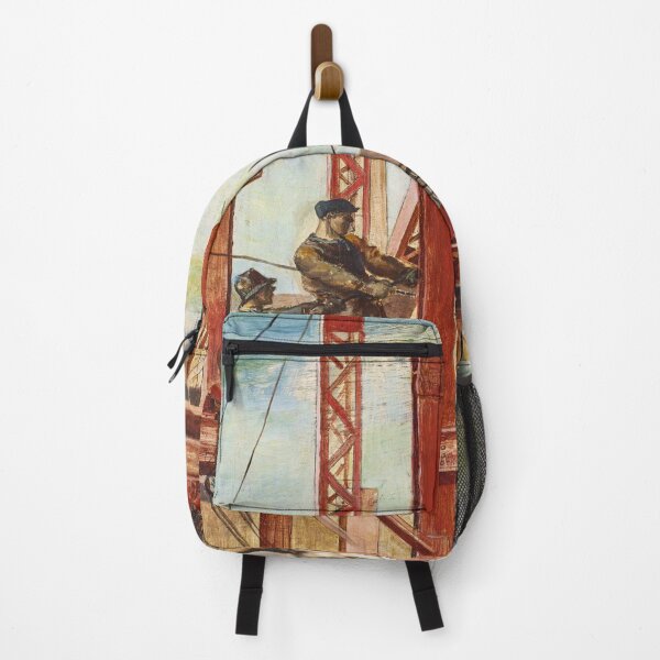 Item preview, Iron Workers, New York City skyscraper construction cityscape painting by Reginald Marsh designed and sold by Jéanpaul Ferro.