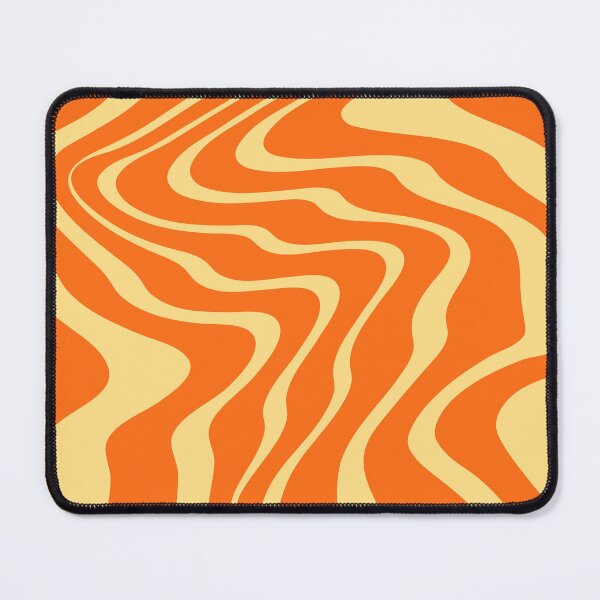 Item preview, Retro Orange Swirl Liquid Pattern designed and sold by jianina-alondra.
