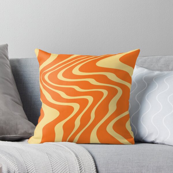 Item preview, Retro Orange Swirl Liquid Pattern designed and sold by jianina-alondra.