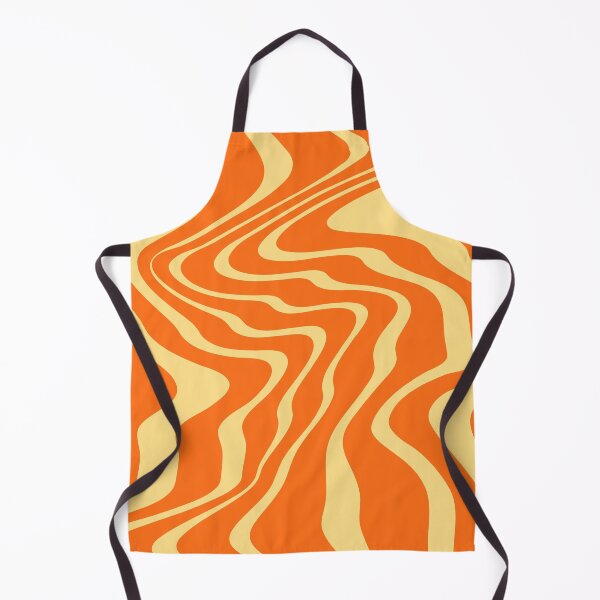 Item preview, Retro Orange Swirl Liquid Pattern designed and sold by jianina-alondra.