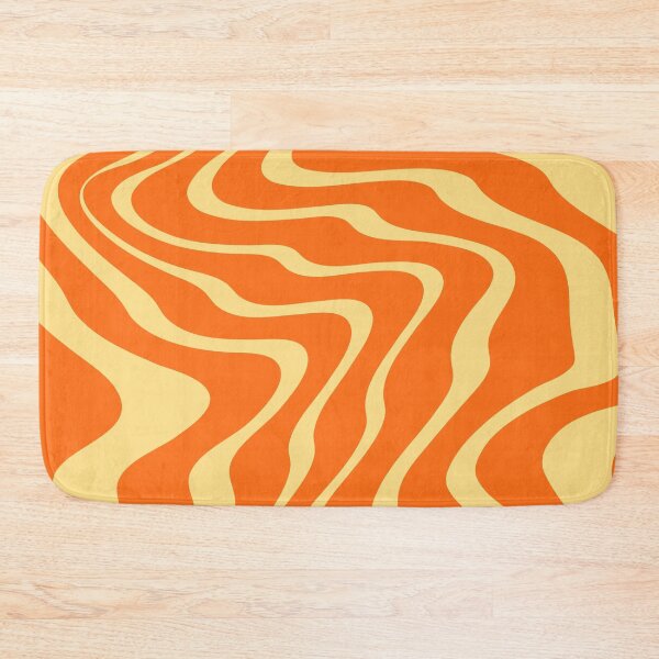 Item preview, Retro Orange Swirl Liquid Pattern designed and sold by jianina-alondra.