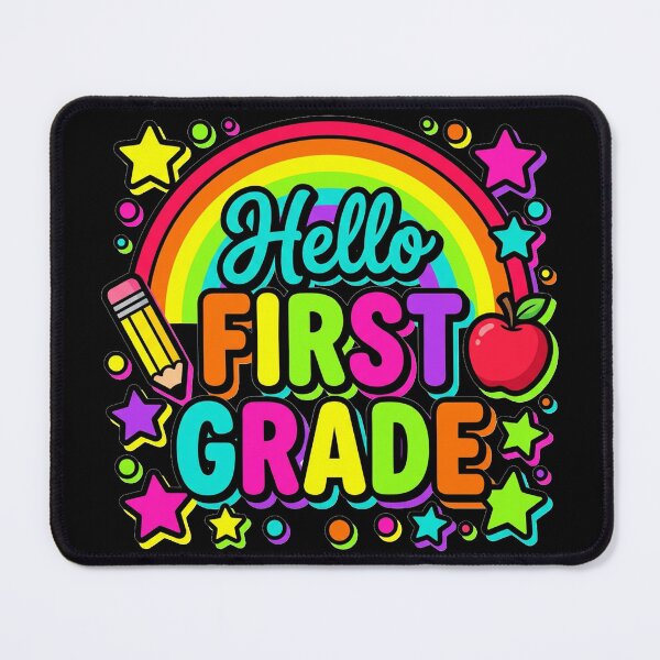 Item preview, Hello First Grade — Rainbow Colorful Back To School Teacher Shirt  designed and sold by Uglyandcute.