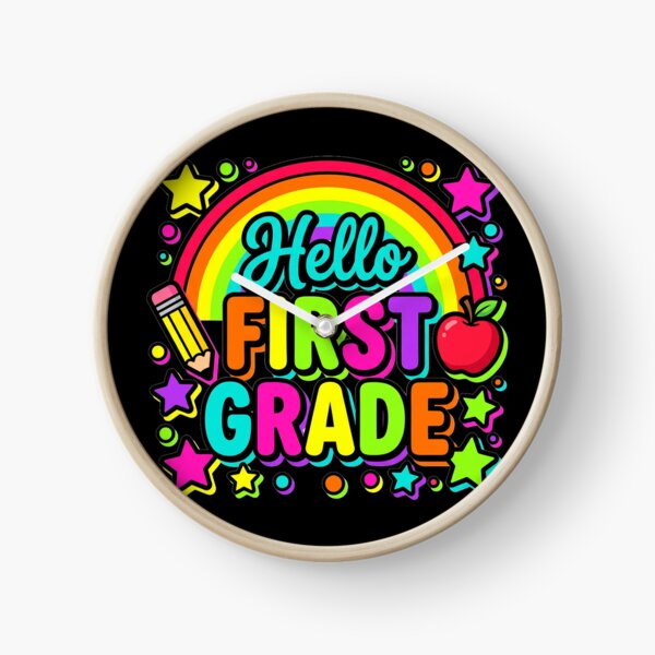 Item preview, Hello First Grade — Rainbow Colorful Back To School Teacher Shirt  designed and sold by Uglyandcute.