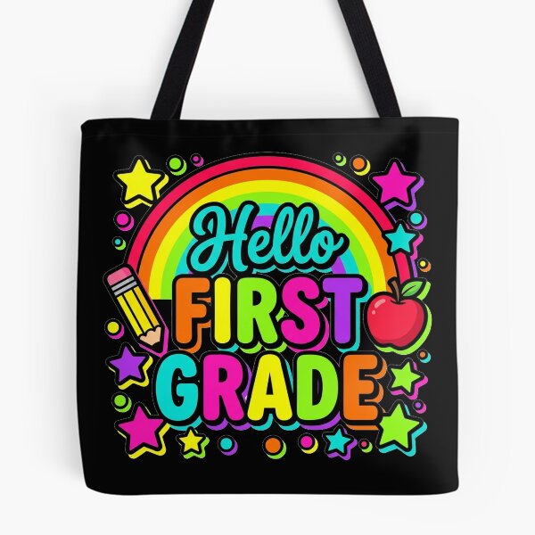 Item preview, Hello First Grade — Rainbow Colorful Back To School Teacher Shirt  designed and sold by Uglyandcute.