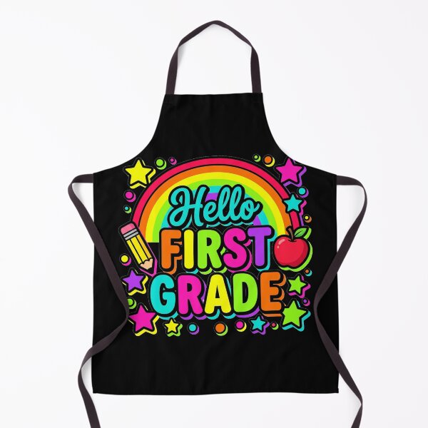 Item preview, Hello First Grade — Rainbow Colorful Back To School Teacher Shirt designed and sold by Uglyandcute.