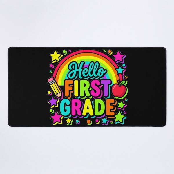 Item preview, Hello First Grade — Rainbow Colorful Back To School Teacher Shirt designed and sold by Uglyandcute.
