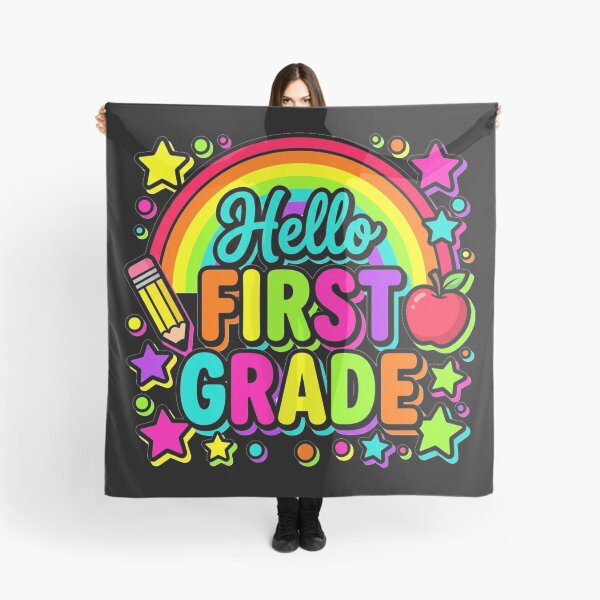 Item preview, Hello First Grade — Rainbow Colorful Back To School Teacher Shirt designed and sold by Uglyandcute.