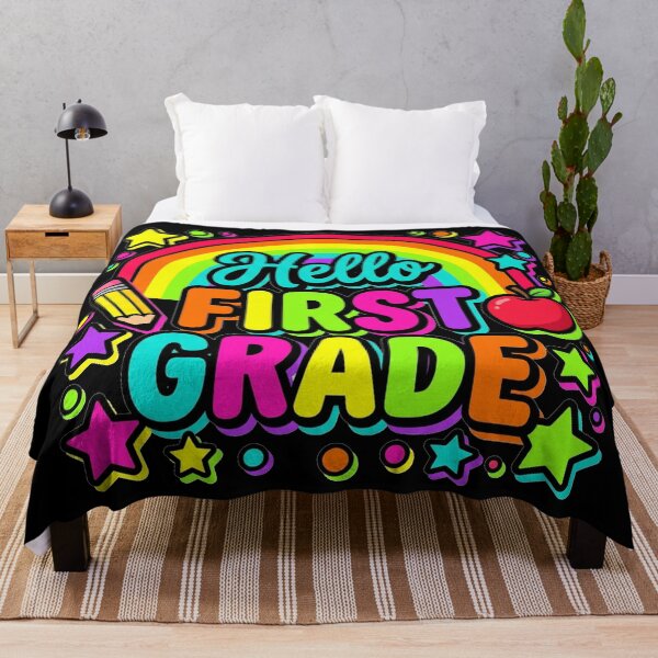 Item preview, Hello First Grade — Rainbow Colorful Back To School Teacher Shirt designed and sold by Uglyandcute.
