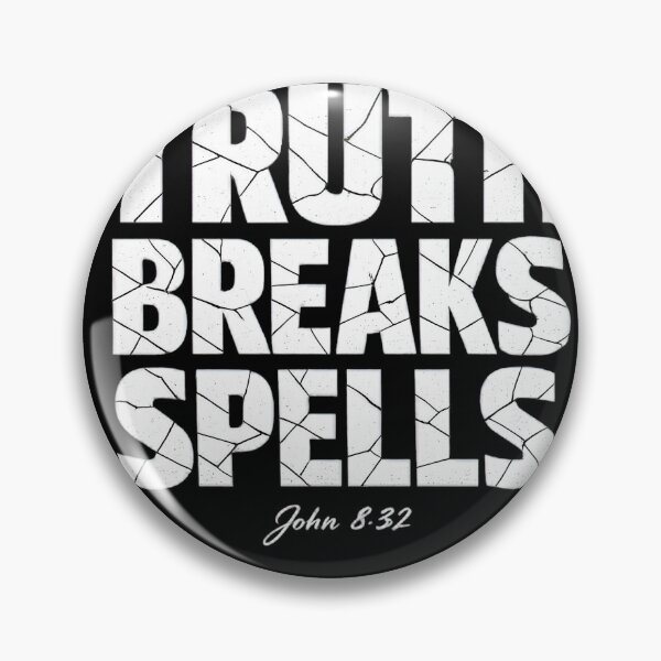 Item preview, Truth Breaks Spells John 8:32 Christian Streetwear Cracked Typography designed and sold by Skotecky.