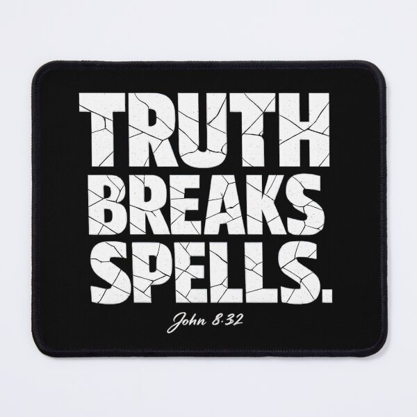 Item preview, Truth Breaks Spells John 8:32 Christian Streetwear Cracked Typography designed and sold by Skotecky.