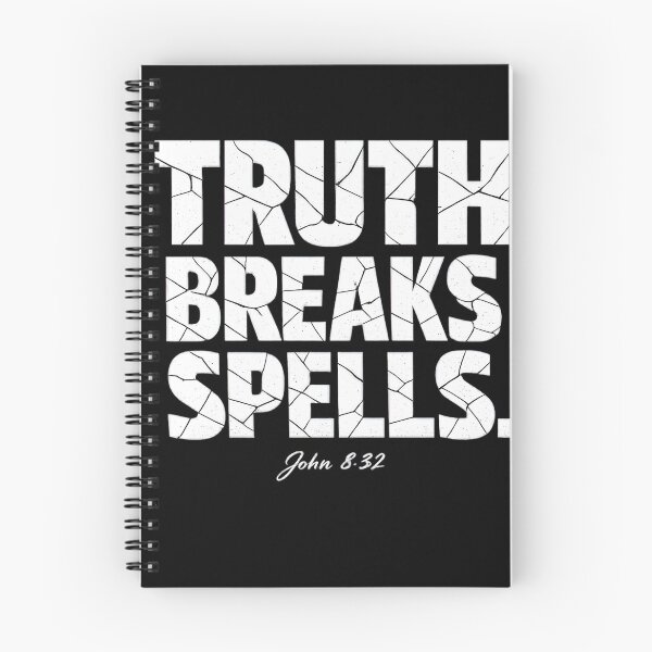 Item preview, Truth Breaks Spells John 8:32 Christian Streetwear Cracked Typography designed and sold by Skotecky.