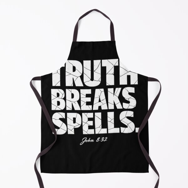 Item preview, Truth Breaks Spells John 8:32 Christian Streetwear Cracked Typography designed and sold by Skotecky.