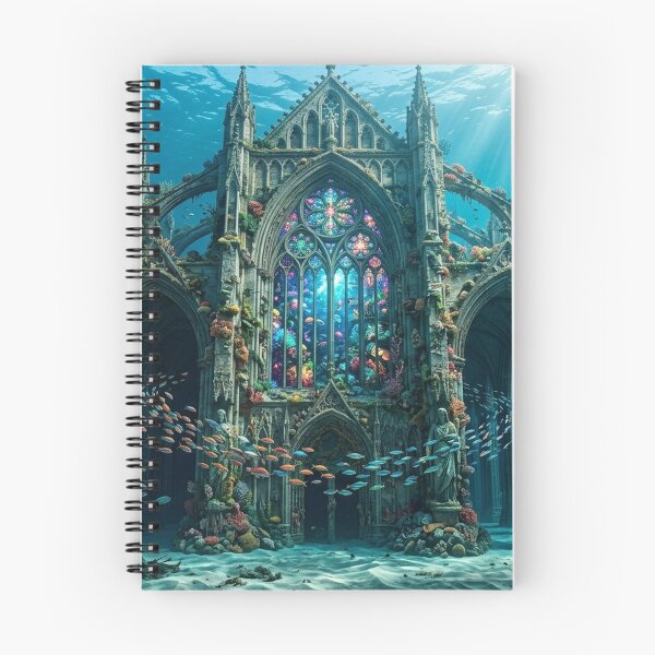 Item preview, Sunken Cathedral — Gothic Ruins Beneath the Sea designed and sold by RoyArt0.