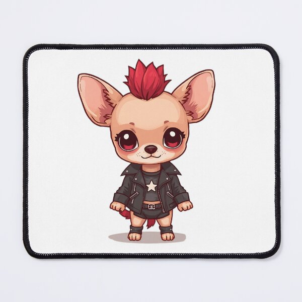 Item preview, Punk Chihuahua Cartoon Illustration designed and sold by Agnisherl.