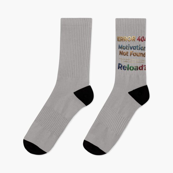 Item preview, Error 404 Motivation Not Found Funny Tech Quote designed and sold by Northern Glow Art.
