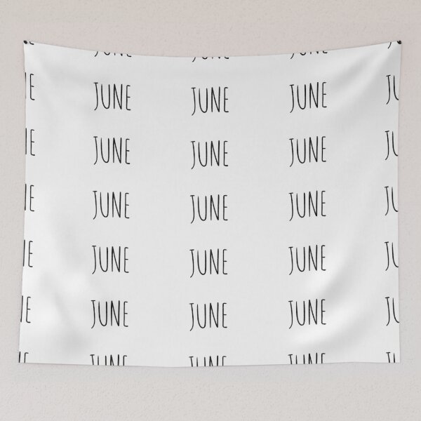 Item preview, Cute June Hand Lettered Typography Handwritten Monthly Artwork designed and sold by somimalikkk.