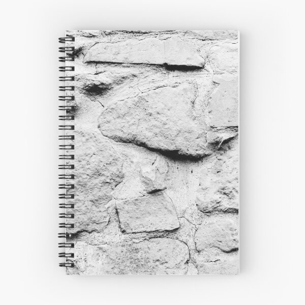 Item preview, Rough Stone Wall Texture With Weathered Masonry Surface in Black and White Closeup designed and sold by Nmallia.